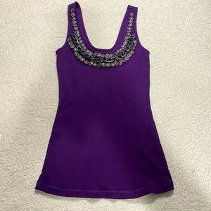 Express Metal embellished Sexy Basic Tank Top Size Small